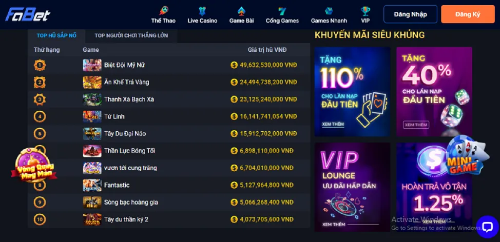 Ưu điểm của VSbet đá gà